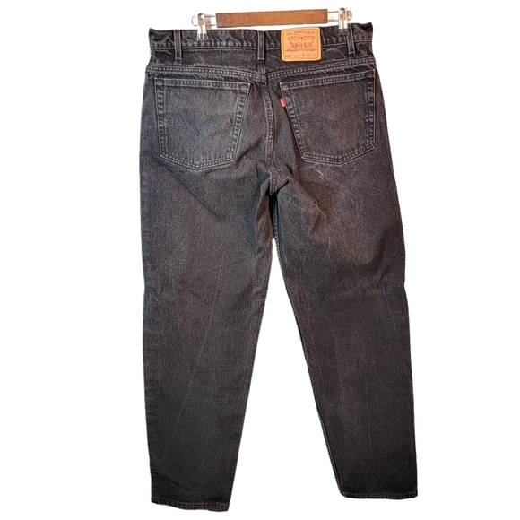 Levi's 550 Vintage 90's Dark Wash Honeycomb Whiskered Denim Jeans Men's 38x32 - Picture 6 of 15